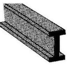 Plastruct 90021 Dwuteownik "H" 1.6mm x 0.8mm x 0.4mm x 250mm (ABS) / 10 szt.