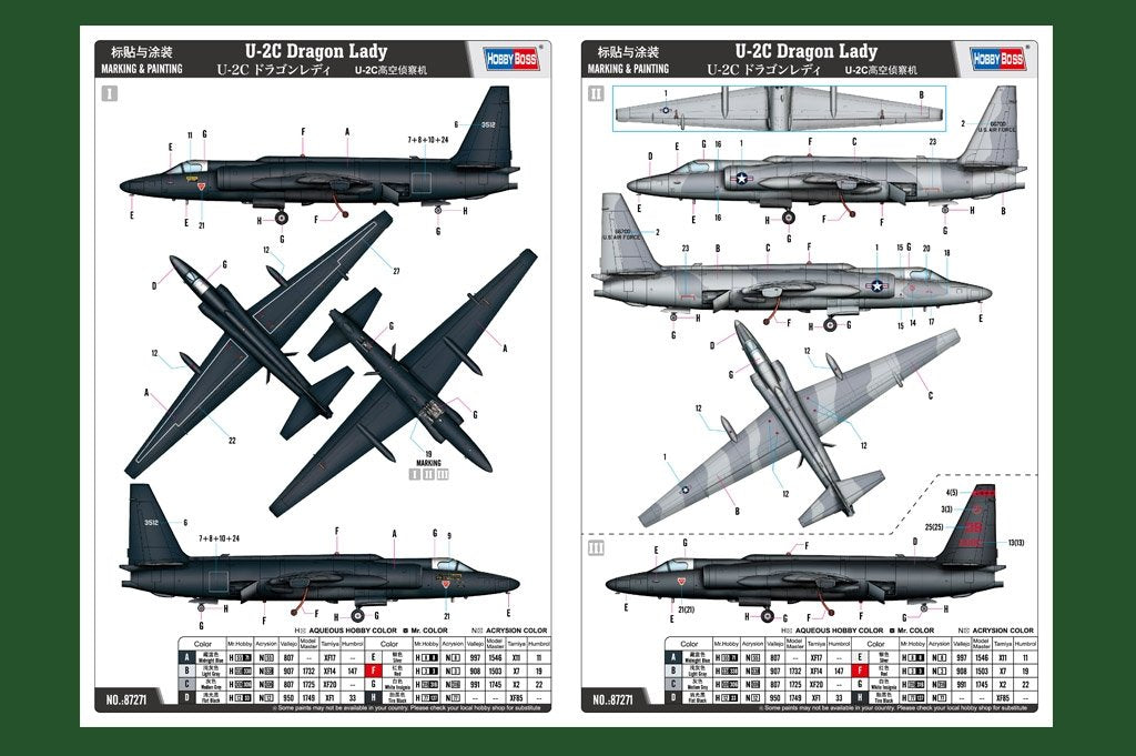 Hobby Boss 87271 U-2C Dragon Lady 1/72 – zdjęcie 4