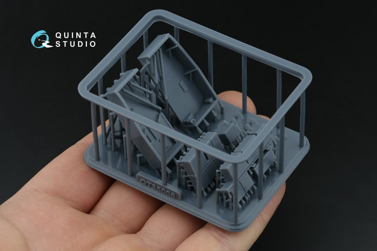 Quinta Studio QD+35144 AH-64A forward avionics bays 3D-Printed &amp;amp; coloured Interior on decal paper (Trumpeter) (with 3D-printed resin parts) 1/35 – zdjęcie 6