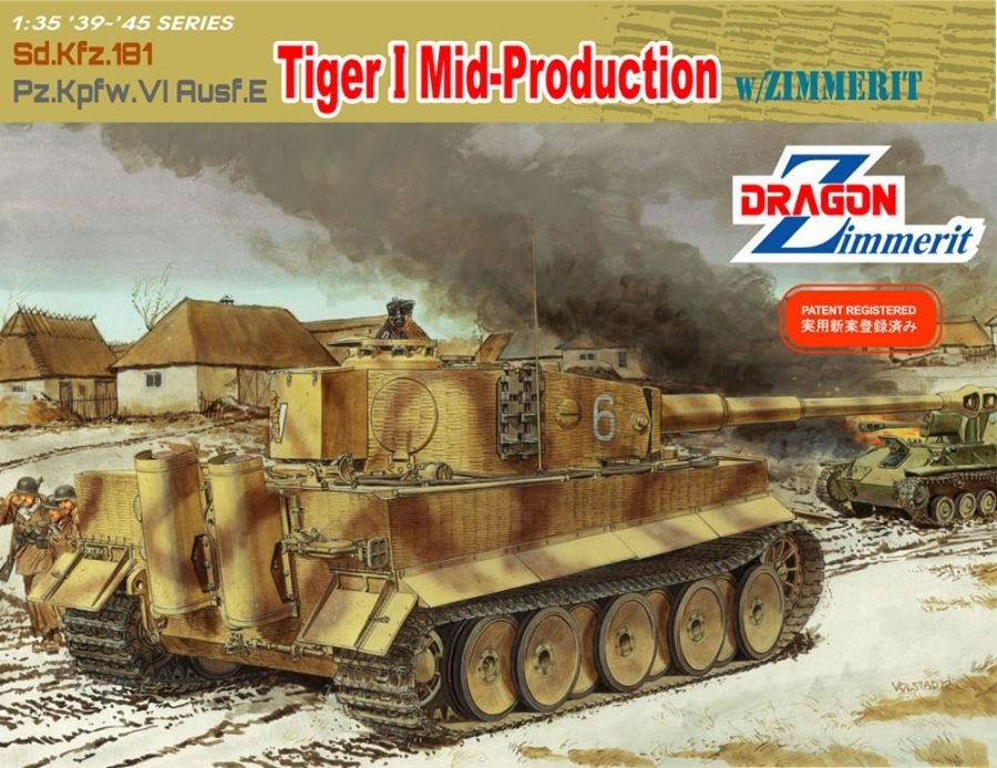Dragon 6700 Sd.Kfz 181 Pz.Kpfw.VI Ausf.E Tiger I Mid Production w/Zimmerit 1/35 – zdjęcie 2
