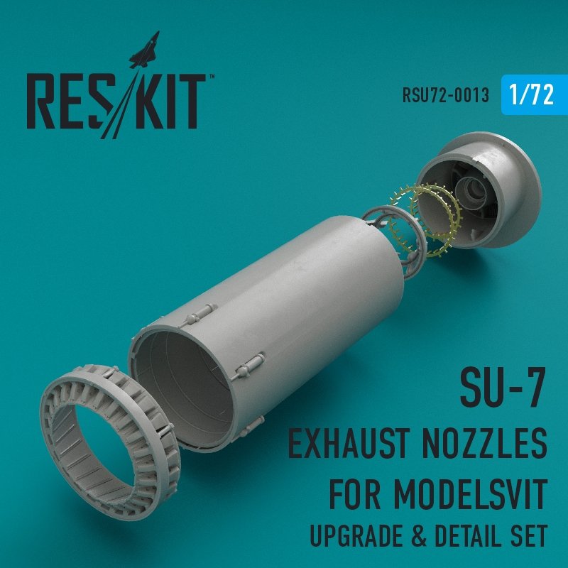 RESKIT RSU72-0013 Tuyères d'échappement Su-7 pour maquette Modelsvit au 1/72