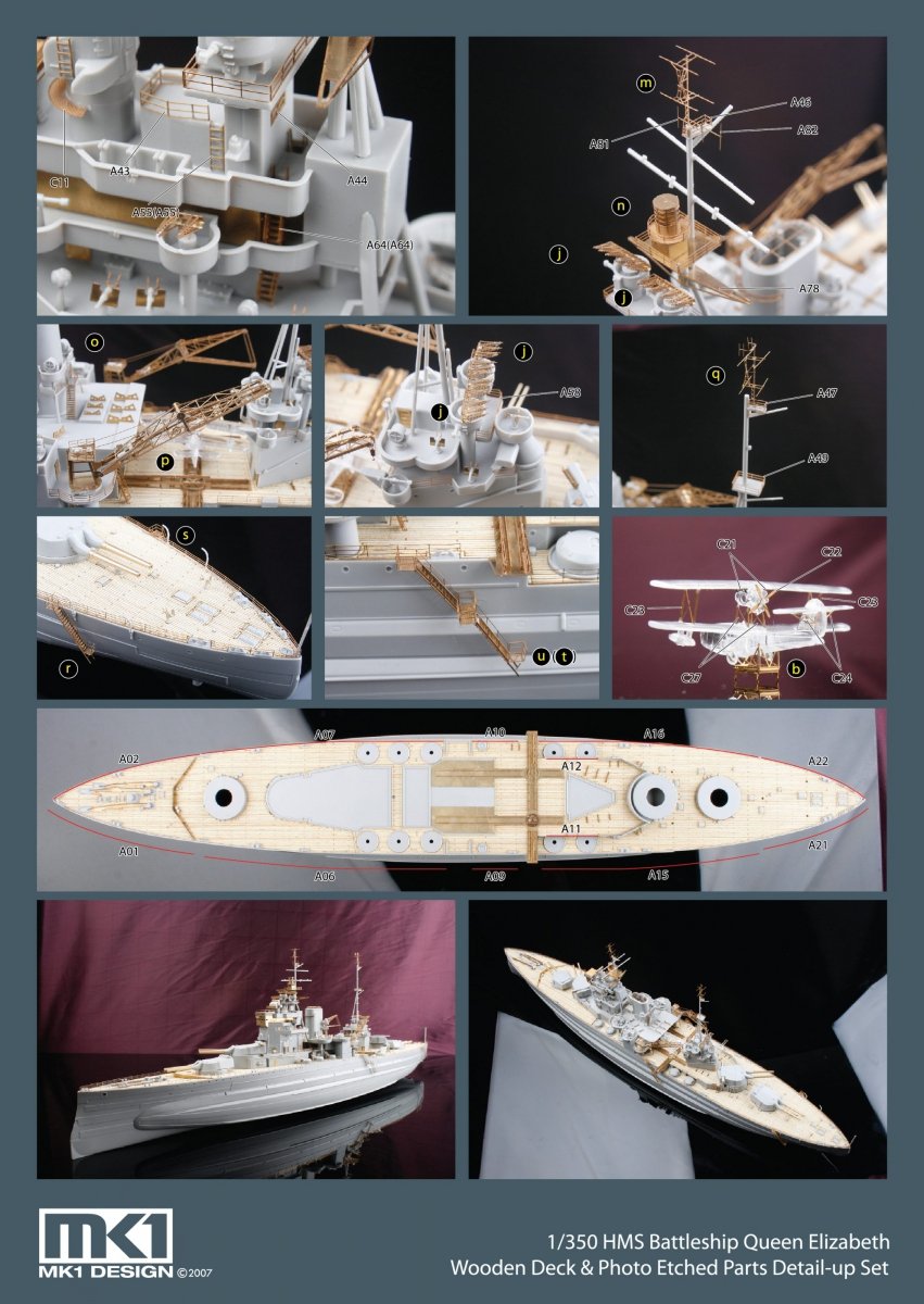 MK1 Design MD-35026 Queen Elizabeth DX Pack 1/350 – zdjęcie 7