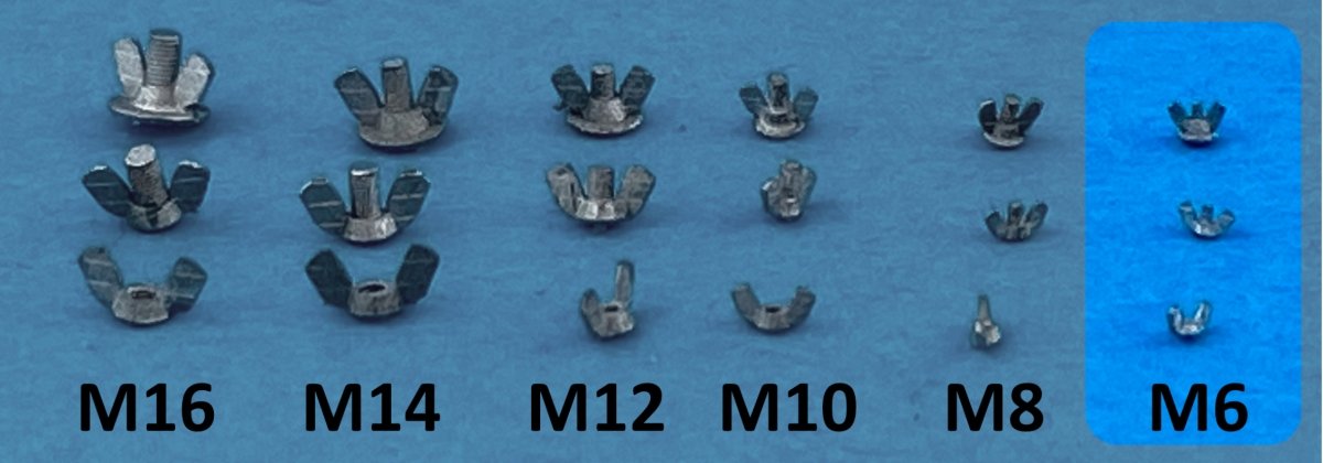 Point of no Return 1623001 Nakrętki motylkowe M6 / M6 wing nuts 1/16 – zdjęcie 2