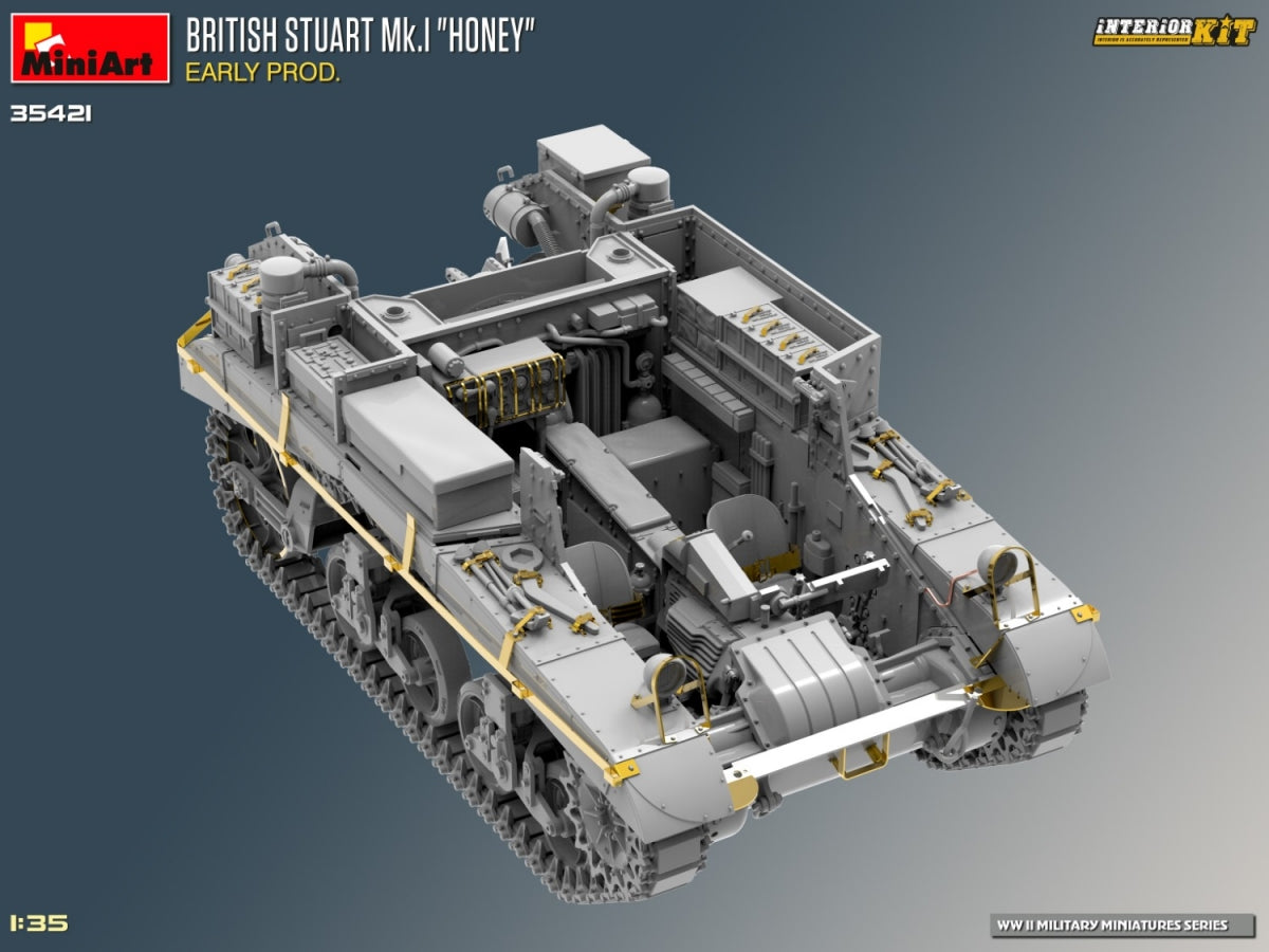 MiniArt 35421 BRITISH STUART MK.I HONEY EARLY PROD. INTERIOR KIT 1/35 – zdjęcie 11