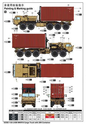 I Love Kit 63550 LVSR MKR18 Cargo Truck with 20ft Container 1/35 – image 4