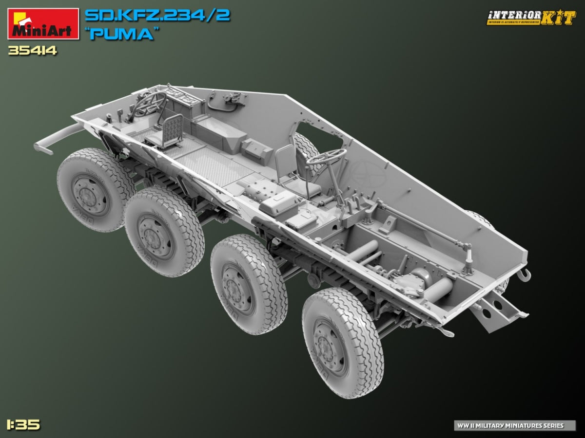 MiniArt 35414 Sd.Kfz. 234/2 PUMA. INTERIOR KIT 1/35 – zdjęcie 14