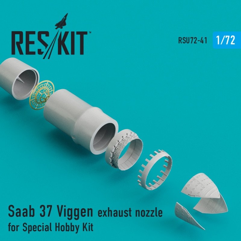 RESKIT RSU72-0041 Buse d'échappement Saab 37 Viggen pour Special Hobby 1/72
