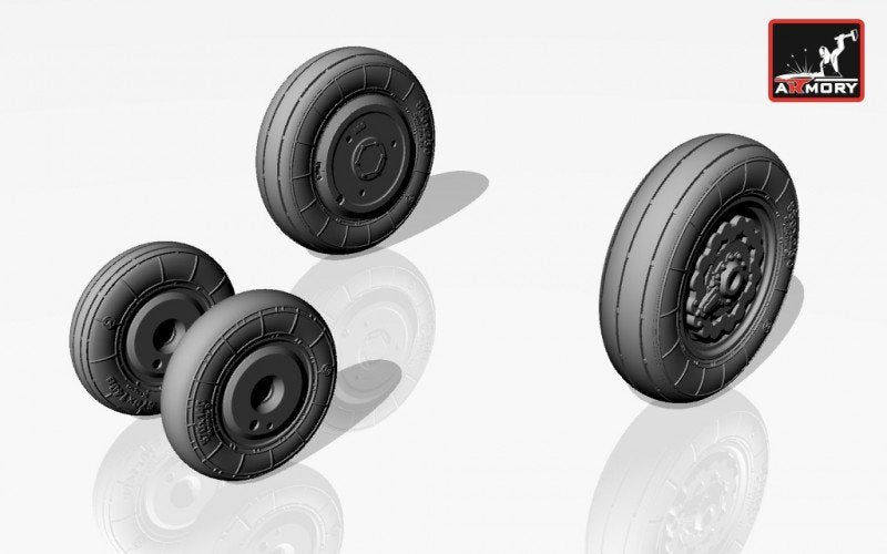 Armory Models AW72008 Sukhoj Su-7B (late)/BM/BMK wheels 1/72 – zdjęcie 2