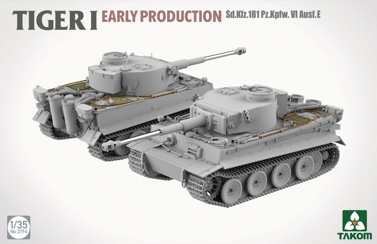Takom 2196 TIGER I EARLY-PRODUCTION Sd.Kfz.181 Pz.Kpfw.VI Ausf.E 1/35 – zdjęcie 2