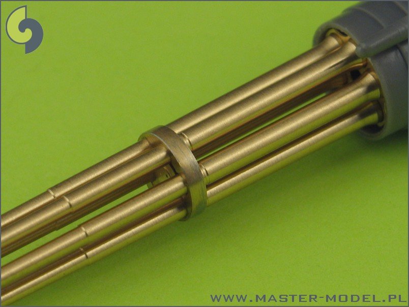 Master AM-32-029 M61 A1 Vulcan - Six-barrelled rotary 20mm cannon - turned barrels with etched barrel clamps 1/32 – immagine 6