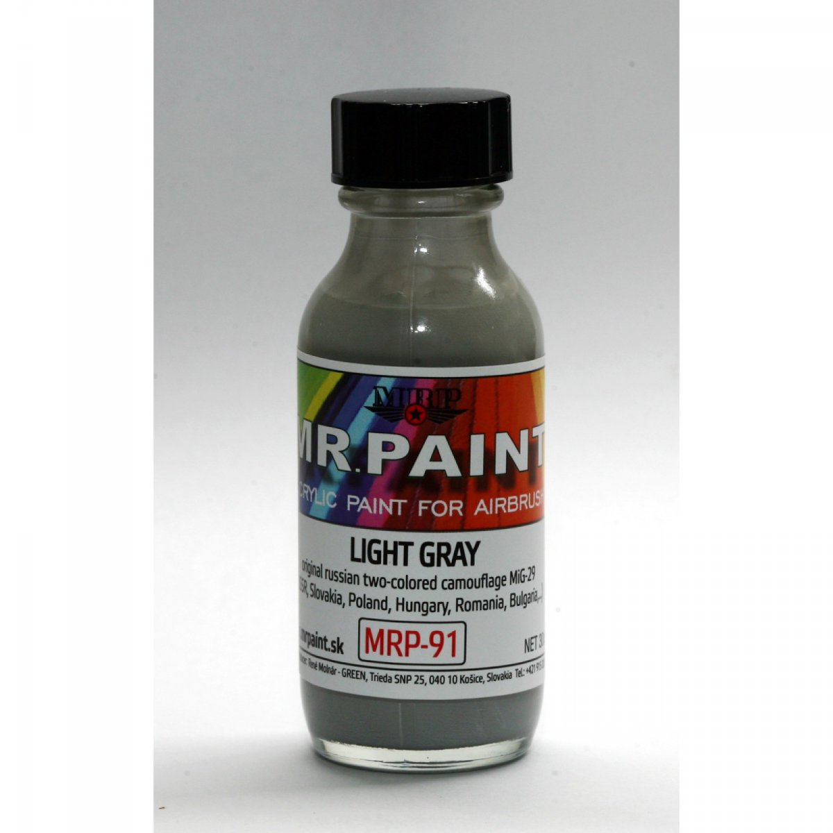 MR. Paint MRP-091 LIGHT GRAY Russian two-tone camo MIG-29 30ml – image 2