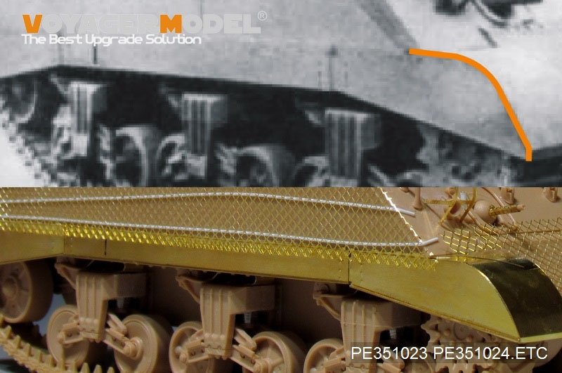 Voyager Model PE351024 WWII US M4A3 Track Covers For MENG TS-043 1/35 – zdjęcie 5