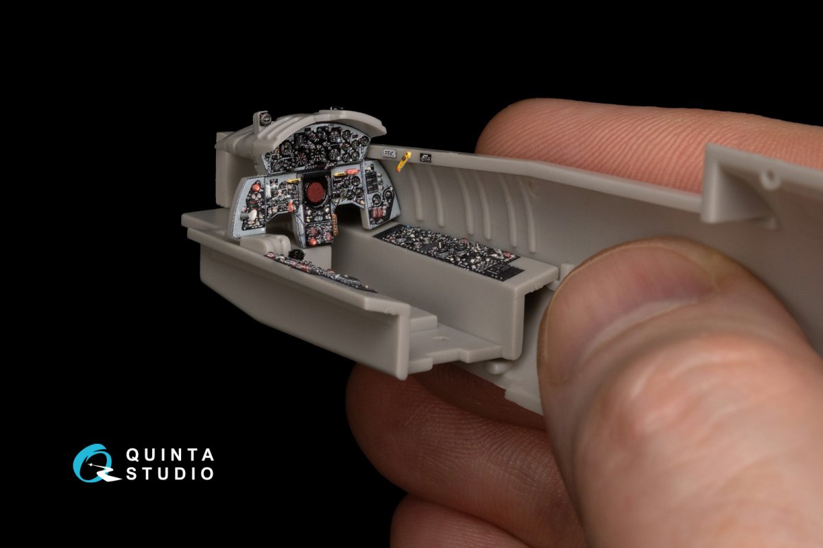 Quinta Studio QD48150 F-104S 3D-Printed &amp;amp; colored Interior on decal paper (Hasegawa) 1/48 – image 4