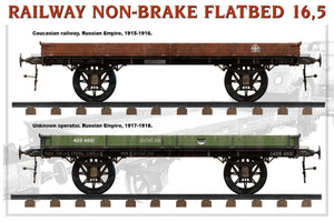 MiniArt 39004 RAILWAY NON-BRAKE FLATBED 16,5 t 1/35 – zdjęcie 5