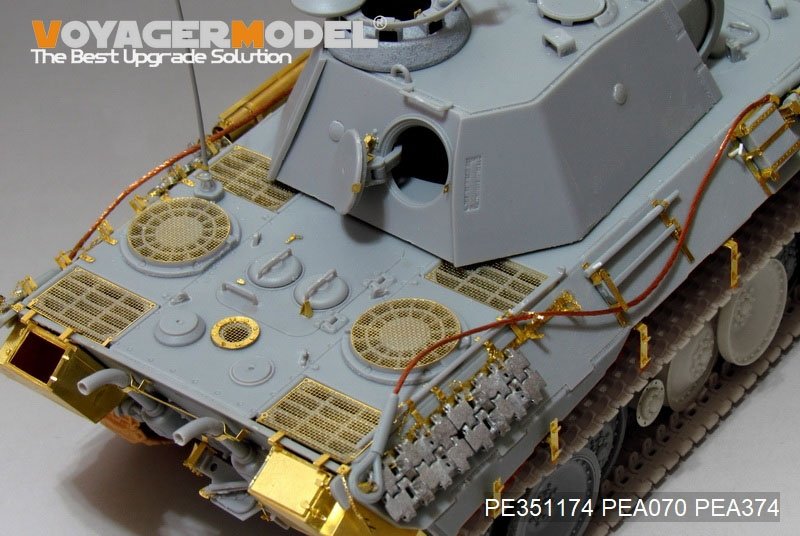 Voyager Model PE351174 WWII German Panther A early ver. Basic（For MENG TS-046）1/35 – zdjęcie 3