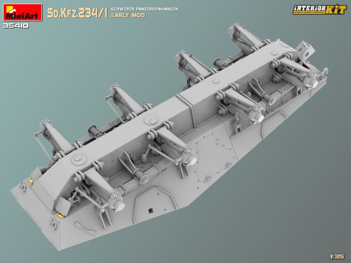 MiniArt 35410 Sd.Kfz.234/1 Schwerer Panzerspahwagen. EARLY MOD. INTERIOR KIT 1/35 – zdjęcie 10