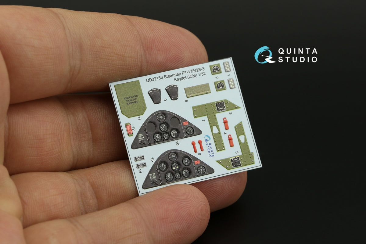 Quinta Studio QD32153 Pt-17/N2S-3 Kaydet 3D-Printed coloured Interior on decal paper (ICM) 1/32 – Bild 4