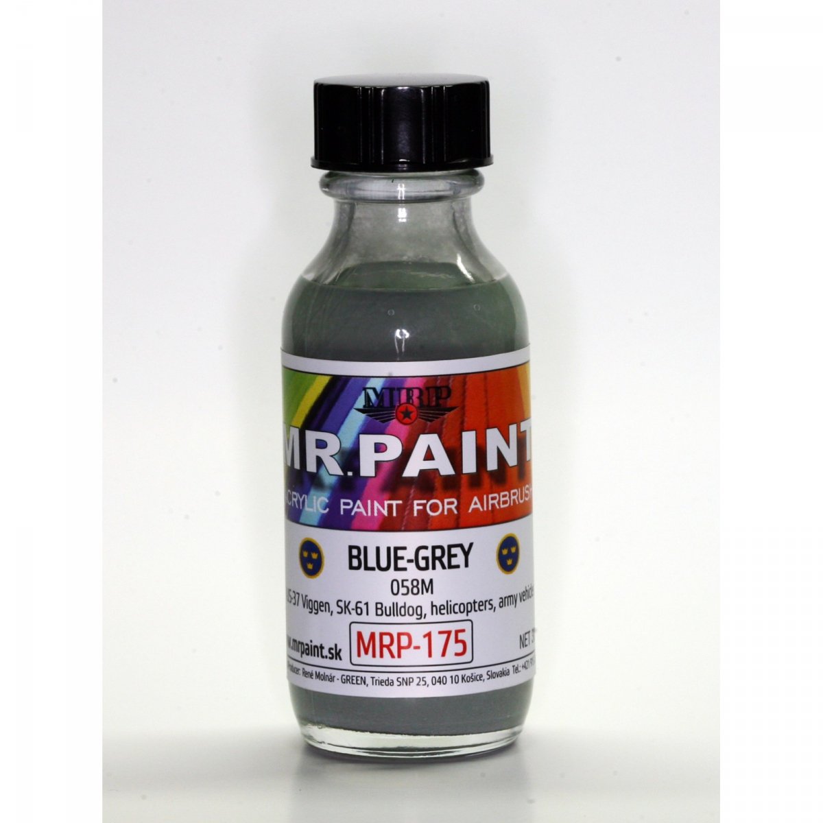 MR. Paint MRP-175 BLUE-GREY 058M Swedish Army 30ml – image 2