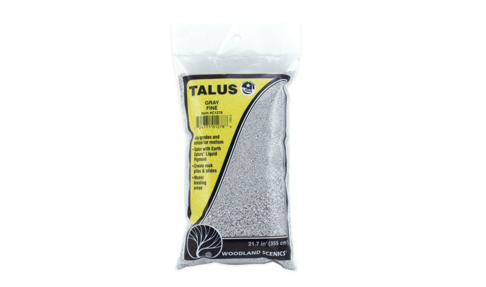Woodland Scenics WC1278 Fine Gray Talus - kruszywo skalne drobne szare – zdjęcie 2