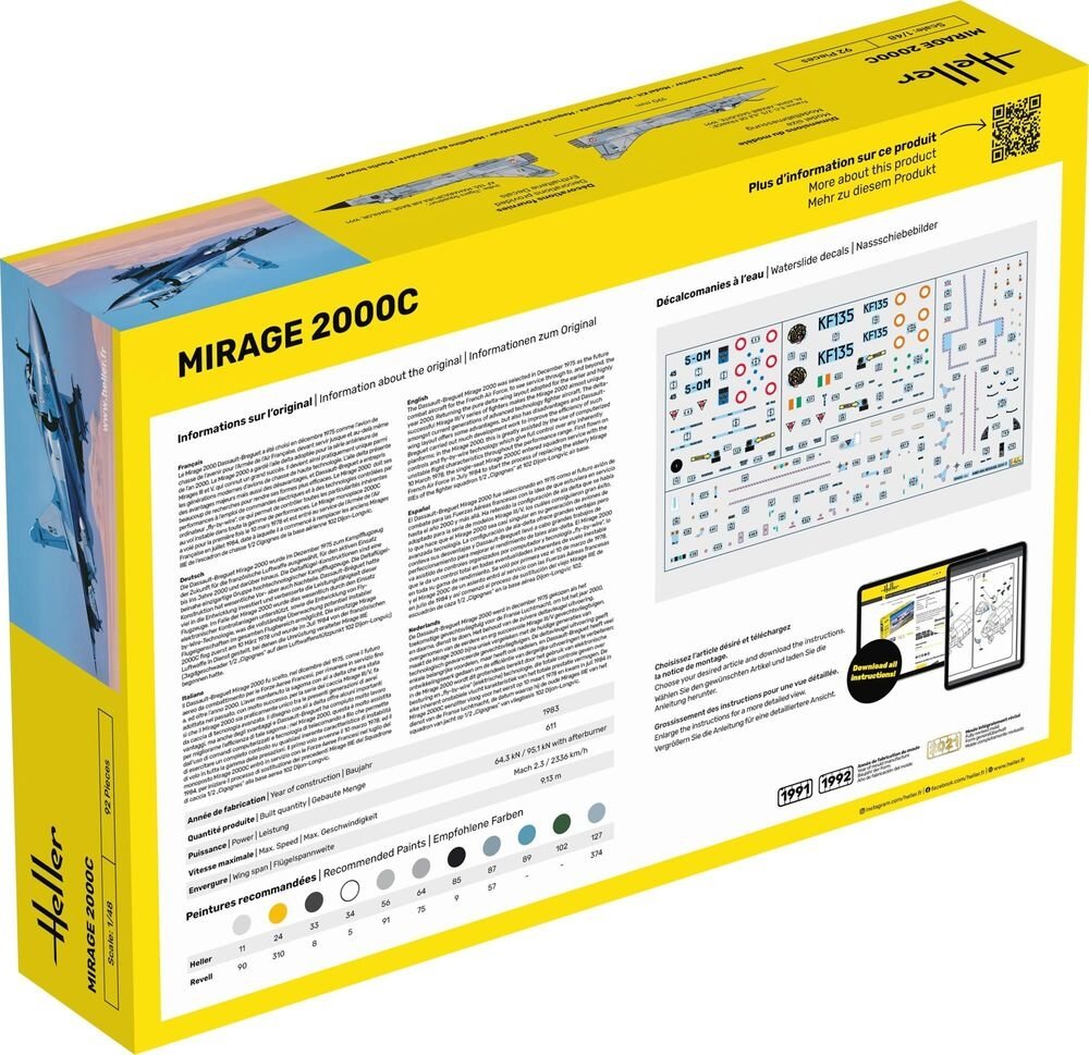 Heller 56426 Starter Kit - Mirage 2000C 1/48 – zdjęcie 2