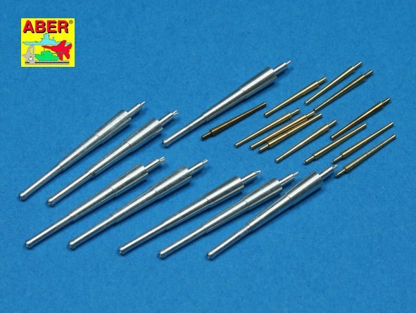 Aber 350L-42 Set of barrels 203mm x 8; 127mm x 12 for Japan Navy Saratoga, Lexington 1/350