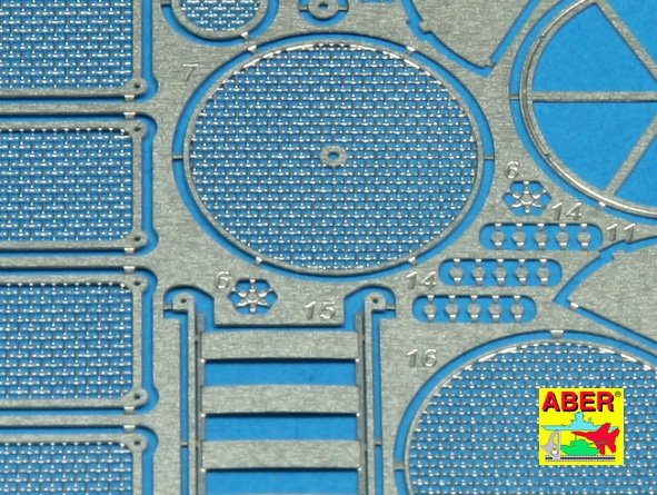 Aber 35G14 Grilles for german tank Sd.Kfz.171 Panther, Ausf.G late model 1/35 – zdjęcie 3