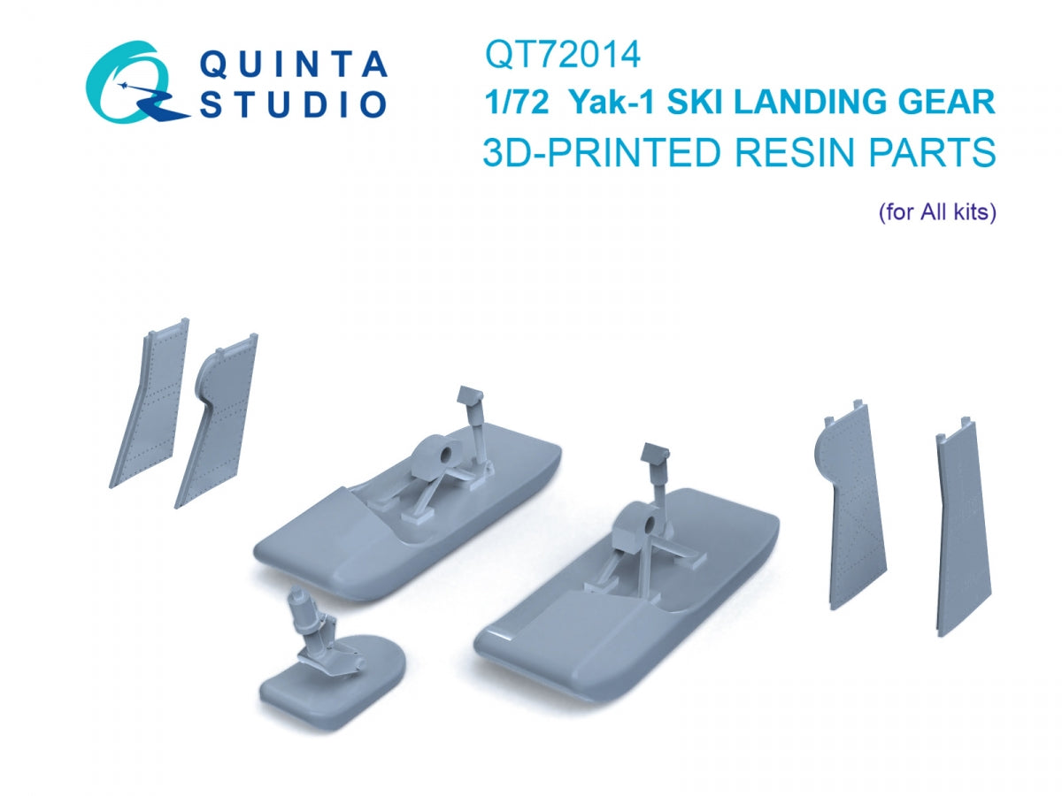 Quinta Studio QT72014 Yak-1 Ski landing gear (Zvezda) 1/72