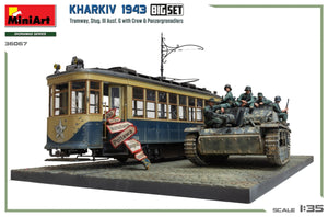 Miniart 36067 Kharkiv 1943: Tram &amp;amp; Stug. III Ausf. G w/Crew. BIG SET 1/35 – zdjęcie 2