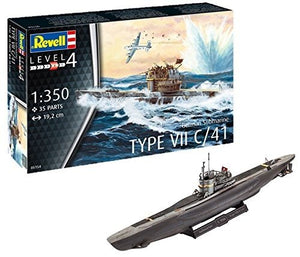 Revell 65154 German Submarine Type VII C/41 Zestaw modelarski z akcesoriami 1/350 – zdjęcie 2