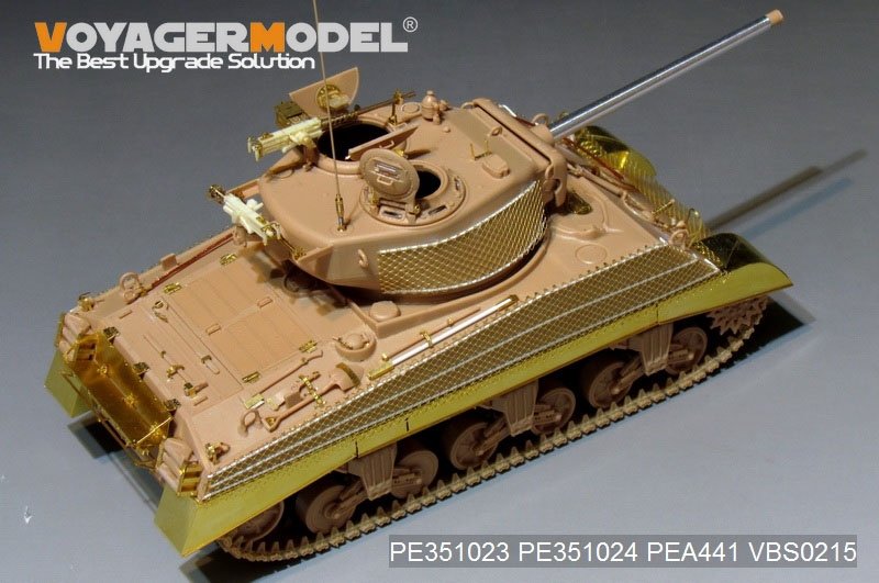 Voyager Model PE351023 WWII US M4A3 (76) w Mid Tank Basic For MENG TS-043 1/35 – zdjęcie 6