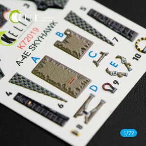 KELIK K72019 A-4E &amp;quot;SKYHAWK&amp;quot; INTERIOR 3D DECALS FOR FUJIMI/HOBBY 2000 KIT 1/72 – zdjęcie 2