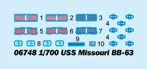 Trumpeter 06748 Battleship USS Missouri BB-63 1/700 – zdjęcie 3