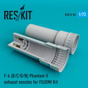 RESKIT RSU72-0085 F-4 B/C/D/N Phantom II exhaust nossles for Fujimi 1/72