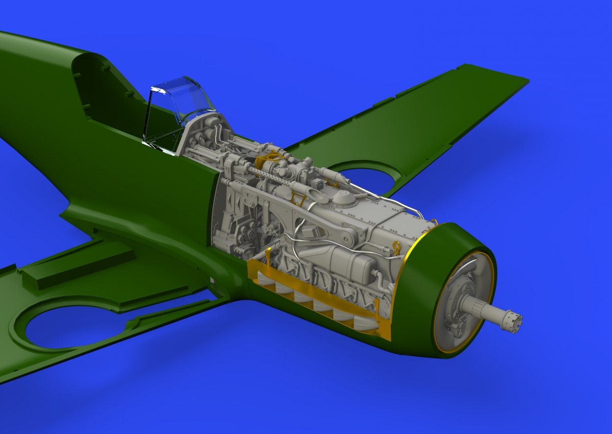 Eduard 648300 Bf 109F engine &amp; fuselage guns EDUARD 1/48
