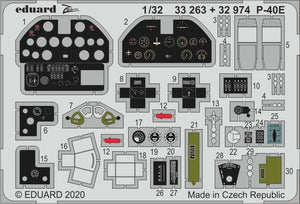 Eduard BIG33122 P-40E part I for Trumpeter 1/32 – zdjęcie 3
