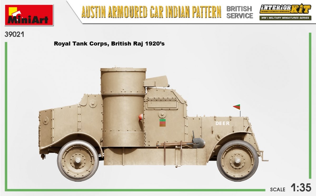 Miniart 39021 AUSTIN ARMORED CAR INDIAN PATTERN. BRITISH SERVICE. INTERIOR KIT 1/35 – image 16