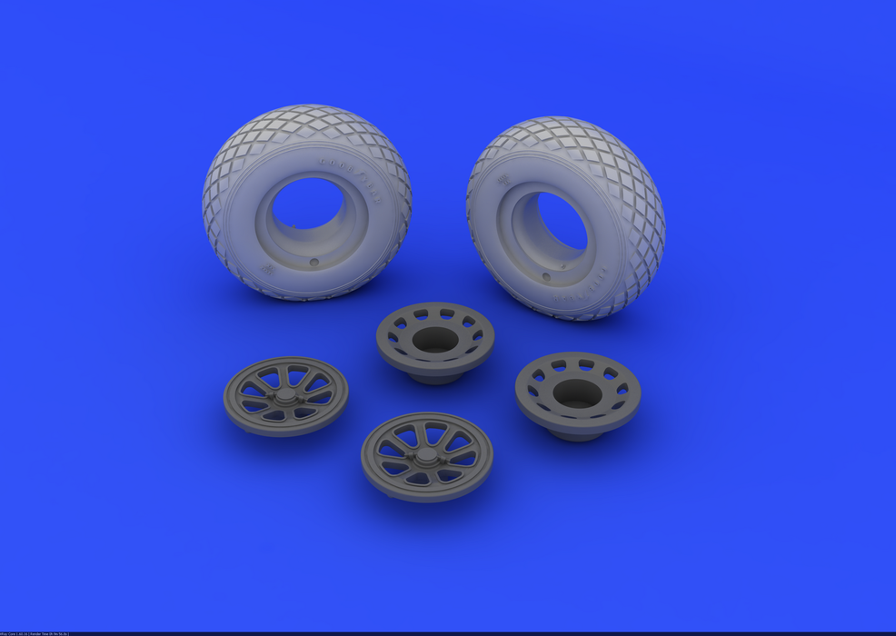 Eduard 632015 P-51 wheels 1/32 (Tamiya) – zdjęcie 3