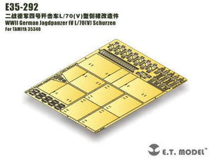 E.T. Model E35-292 WWII German Jagdpanzer IV L/70(V) For TAMIYA 35340 Schurzen – zdjęcie 2