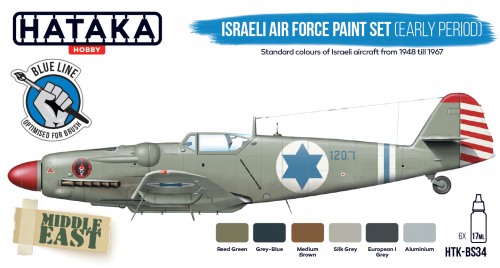 Hataka HTK-BS34 Israeli Air Force Paint Set (Early Period) (6x17ml) – zdjęcie 3