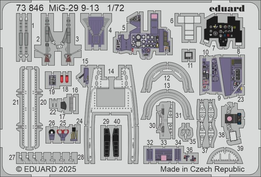 Eduard 73846 MiG-29 9-13 GREAT WALL HOBBY 1/72
