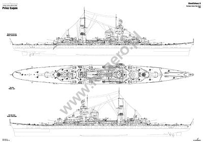 Kagero 7086 The German Heavy Cruiser Prinz Eugen EN/PL – zdjęcie 4