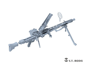 E.T. Model P06-001 WWII German Mg42 Machine Gun &amp;amp; Ammo Box (3D Printed) 1/6 – zdjęcie 4