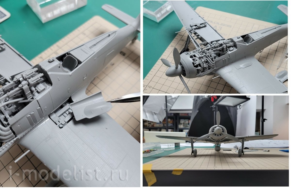 Border Model BF-003 Focke-Wulf Fw 190A-6 w/Wgr. 21 &amp;amp; Full engine and weapons interior 1/35 – zdjęcie 3