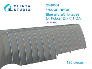 Quinta Studio QP48004 Blue rib tapes for Fokker Dr.(F)ID.VII 1/48