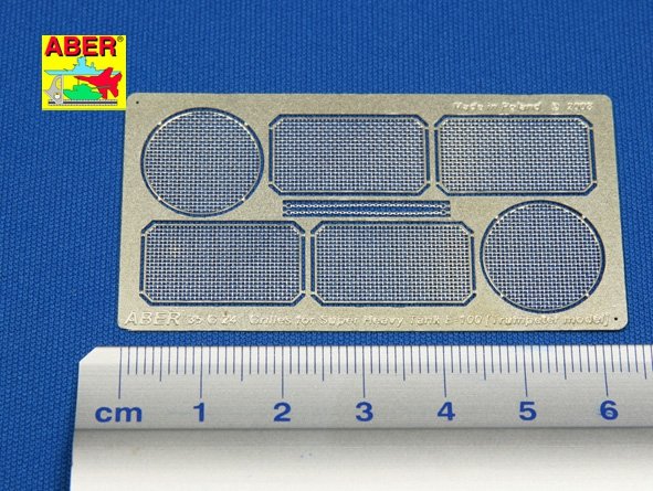 Aber 35G24 Grilles for german super heavy tank E-100 1/35 – zdjęcie 2