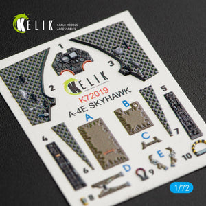 KELIK K72019 A-4E &amp;quot;SKYHAWK&amp;quot; INTERIOR 3D DECALS FOR FUJIMI/HOBBY 2000 KIT 1/72