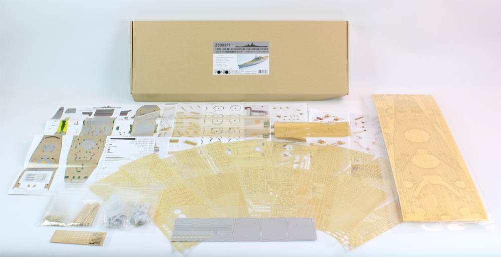 Pontos 23002F1 USS BB-63 Missouri 1945 Detail Up Set (Teak tone stained wooden deck) 1/200 – zdjęcie 2