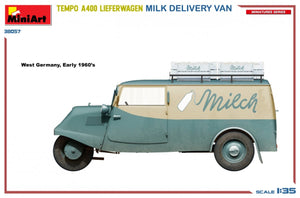 MiniArt 38057 TEMPO A400 LIEFERWAGEN. MILK DELIVERY VAN 1/35 – zdjęcie 7