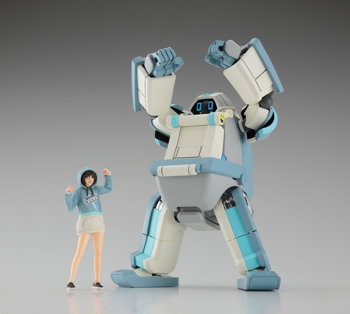 Hasegawa 64793 Creator Works MechatroChunk 02 &amp;#39;Grayish Mint&amp;#39; &amp;amp; Support Girl 1/35 – zdjęcie 4