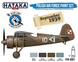 Hataka HTK-BS01 BLUE LINE – Polish Air Force paint set 4x17ml – zdjęcie 2